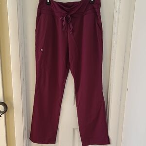 Women's Burgundy Scrub Pants
